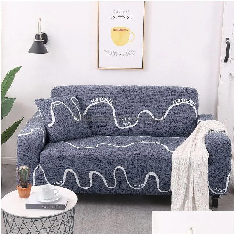 stretch sofa cover 1/2/3/4 seater sofa cover ins child room living room slipcovers dust proof elastic couch cover