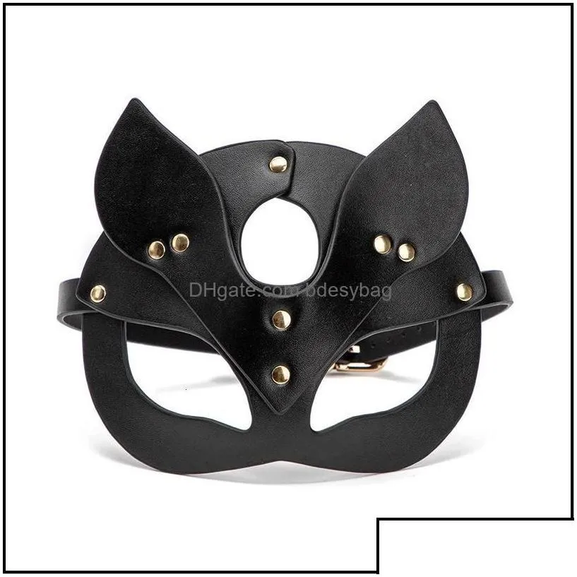party masks masks bdsm s for women bondage restraints leather sexy rabbit cat ear bunny mask masquerade party face cosplay dro