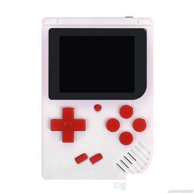 mini doubles handheld portable game players retro video console can store 400 games 8 bit colorful lcd