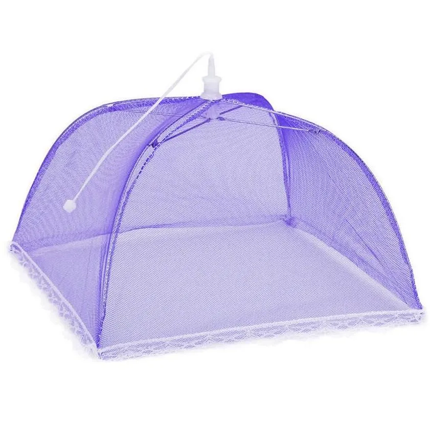 mesh screen food cover -up mesh screen protect food cover foldable net umbrella cover tent anti fly mosquito kitchen cooking tool