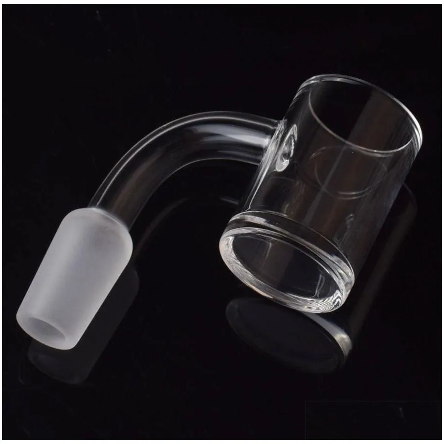 usa glass hookahs 25mm od flat top quartz banger 5mm clear bottom 10mm 14mm 18mm male female quartz nail for glass rigs