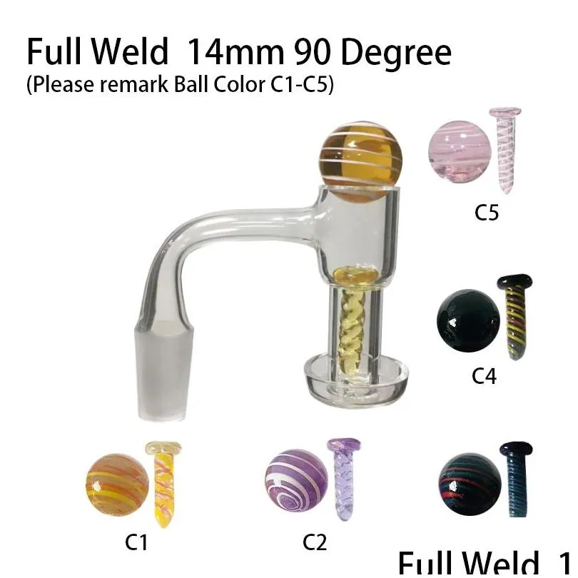 fully weld beveled edge terp slurper quartz banger with carb cap and pearl ball set 14mm 45 and 90 degree 20mmod for dab rigs water