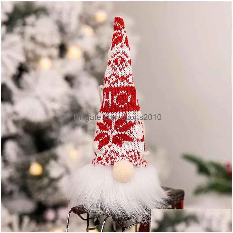 christmas light up gnomes elf handmade swedish tomte gnomes ornaments 5 color plush doll xmas hanging decoration pendants