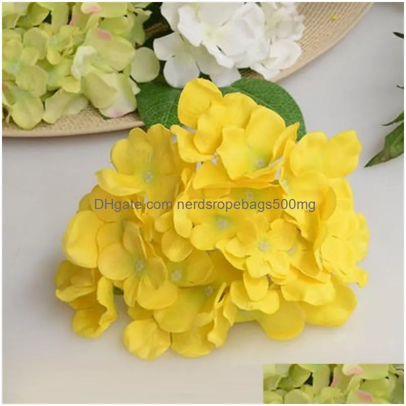 30pcs/lot hydrangea head diy flower head wedding centerpieces background decorative flower hydrangea head home decor