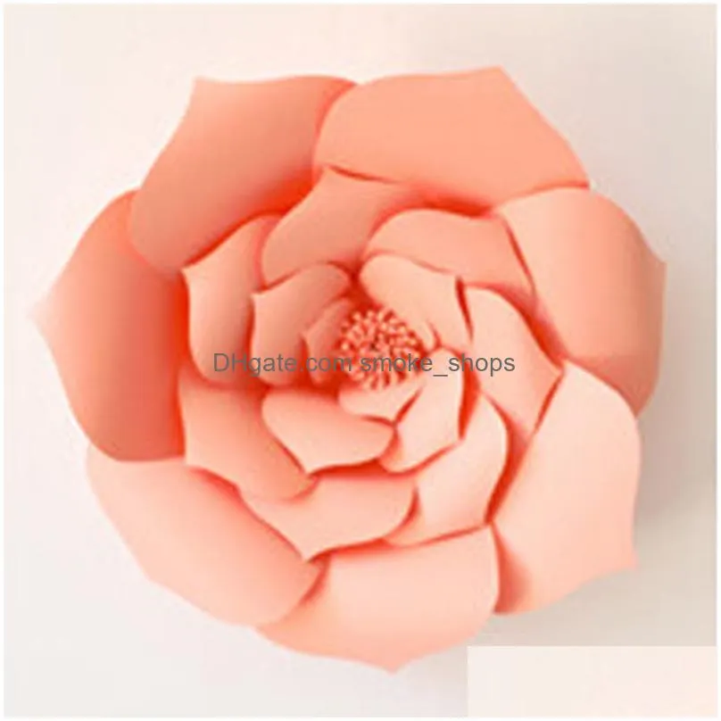 diy paper flowers backdrop artificial diy paper flower wall decor wedding event party decoration valentines day room decor