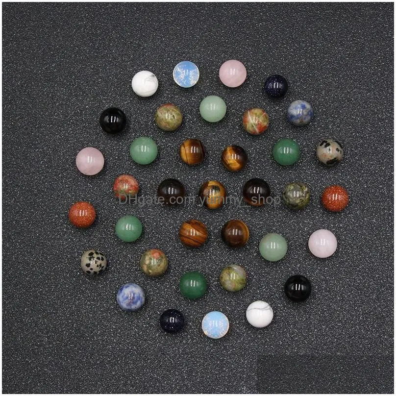 10mm chakra loose reiki healing natural stone ball bead palm quartz mineral crystals tumbled gemstones hand piece yoga home decoration accessories