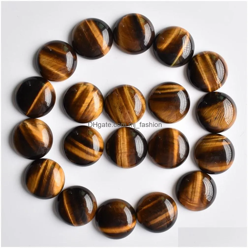 wholesale 20mm mini round natural stone carving cabochon crystal polishing gem healing jewelry diy acc