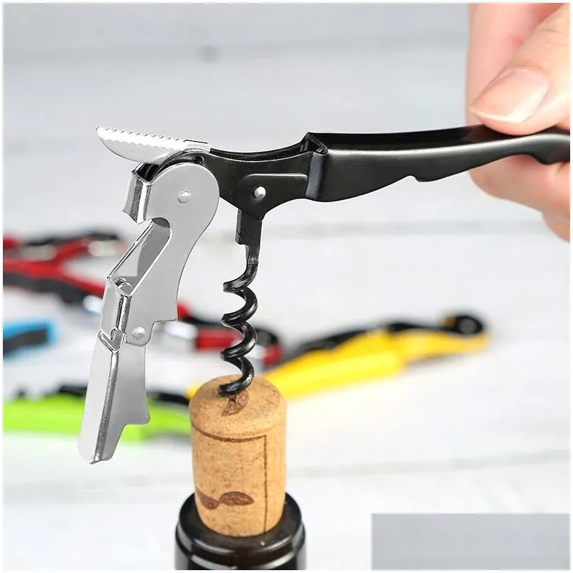 stainless steel cork screw corkscrew multifunction wine cap opener beer can bottle openers kitchen bar tools accessories