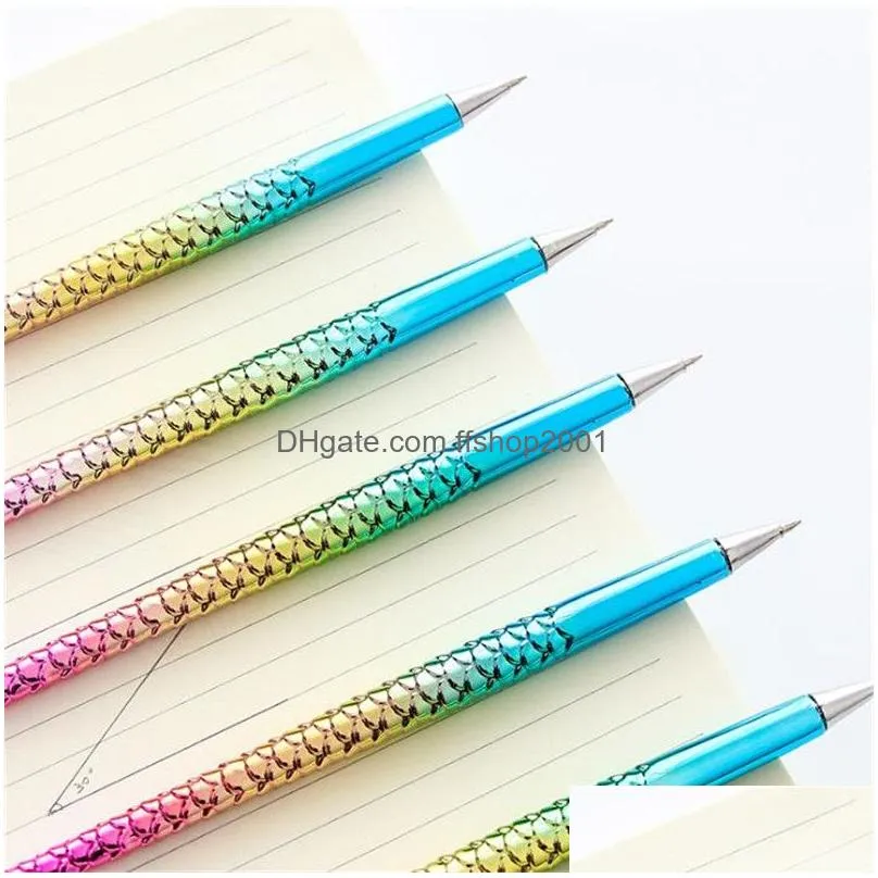 mermaid ballpoint pen fashion novel office gift stationery mermaid tail ballpoint pens school supply student ballpoints