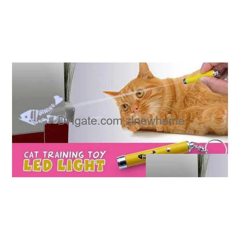 new arrive creative and funny pet cat toys led laser pointer light pen with bright animation mouse kd1
