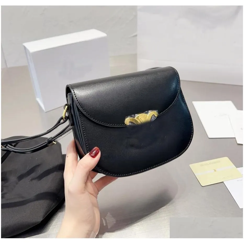 designers bag triomphe smooth cowhide bag women teen cuir handbag golden chain shopping bags lady wallet luxurys crossbody bag real