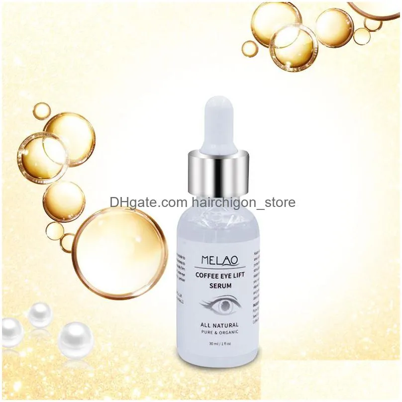 melao pure natural organic coffee moisturizer eye lift serum dark circles eye care essence face skin care cream