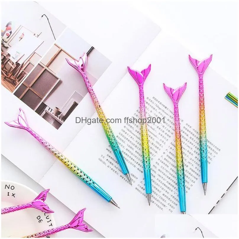 mermaid ballpoint pen fashion novel office gift stationery mermaid tail ballpoint pens school supply student ballpoints