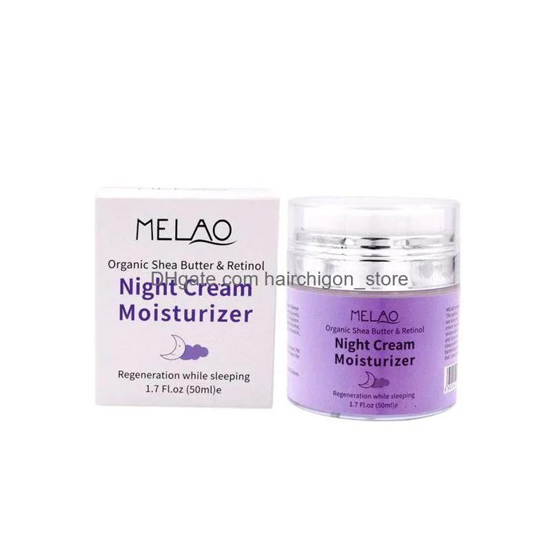 high quality melao night cream organic retinol moisturizer nourishing night cream hyaluronic night retinol cream 50g