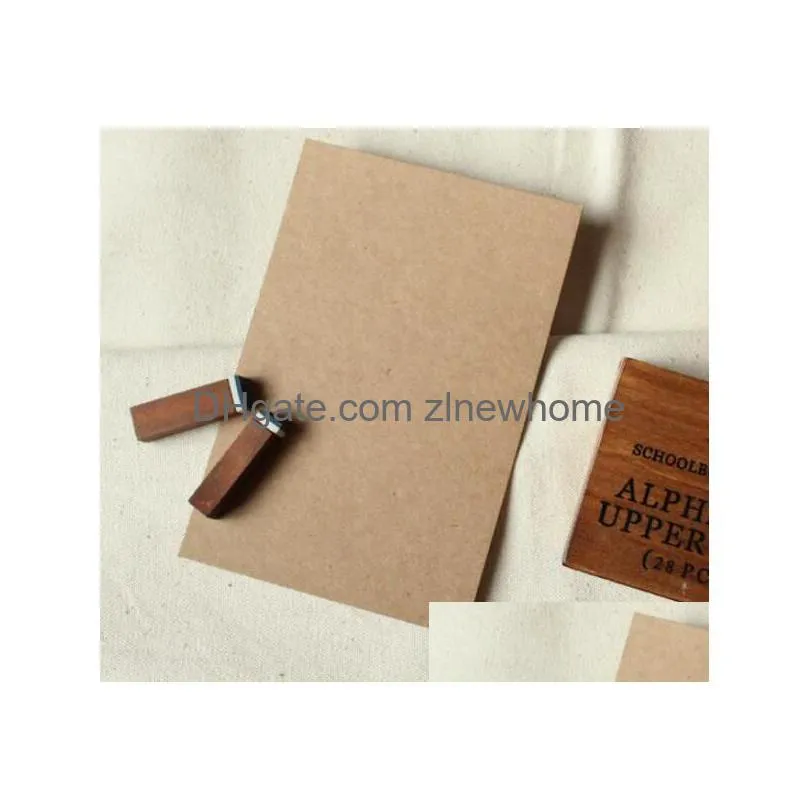 new office blank kraft postcard hand drawing diy graffiti retrospect for holiday message card product dimensions100x150mm