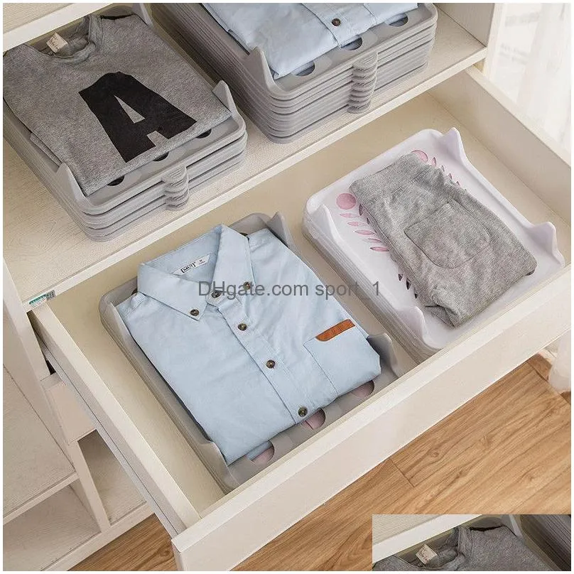 clothes folding board plate stack dressbook sweater shirt storage boards plastic laundry storage organizer racks small size