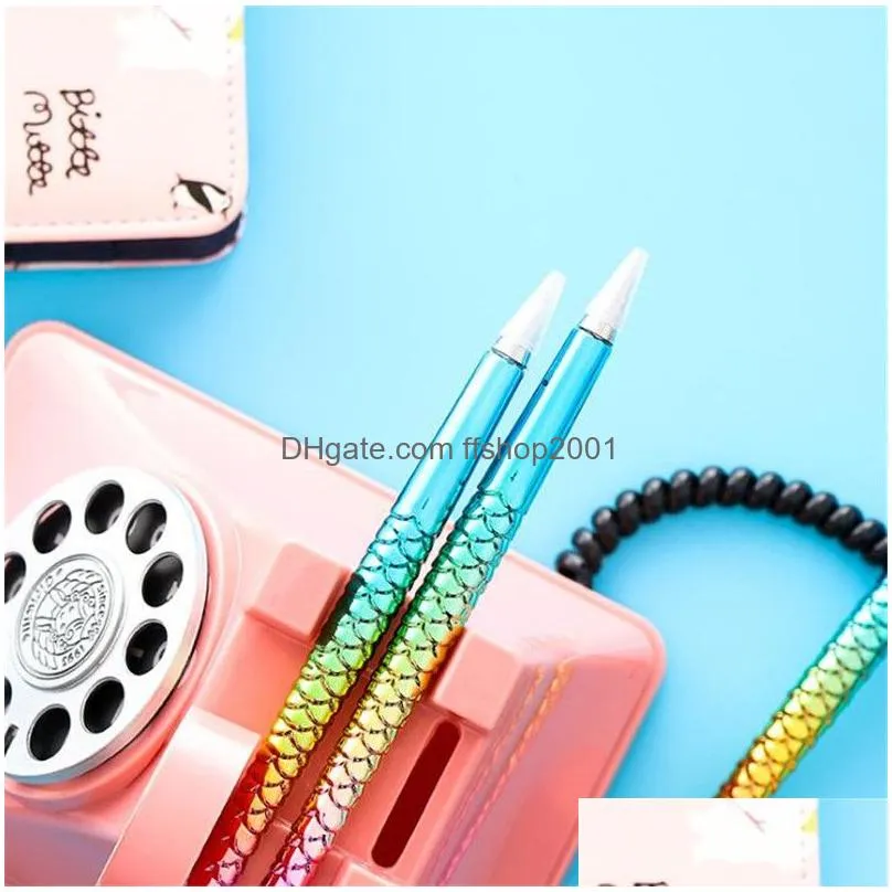 mermaid ballpoint pen fashion novel office gift stationery mermaid tail ballpoint pens school supply student ballpoints