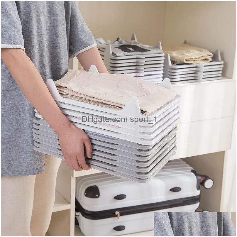 clothes folding board plate stack dressbook sweater shirt storage boards plastic laundry storage organizer racks small size