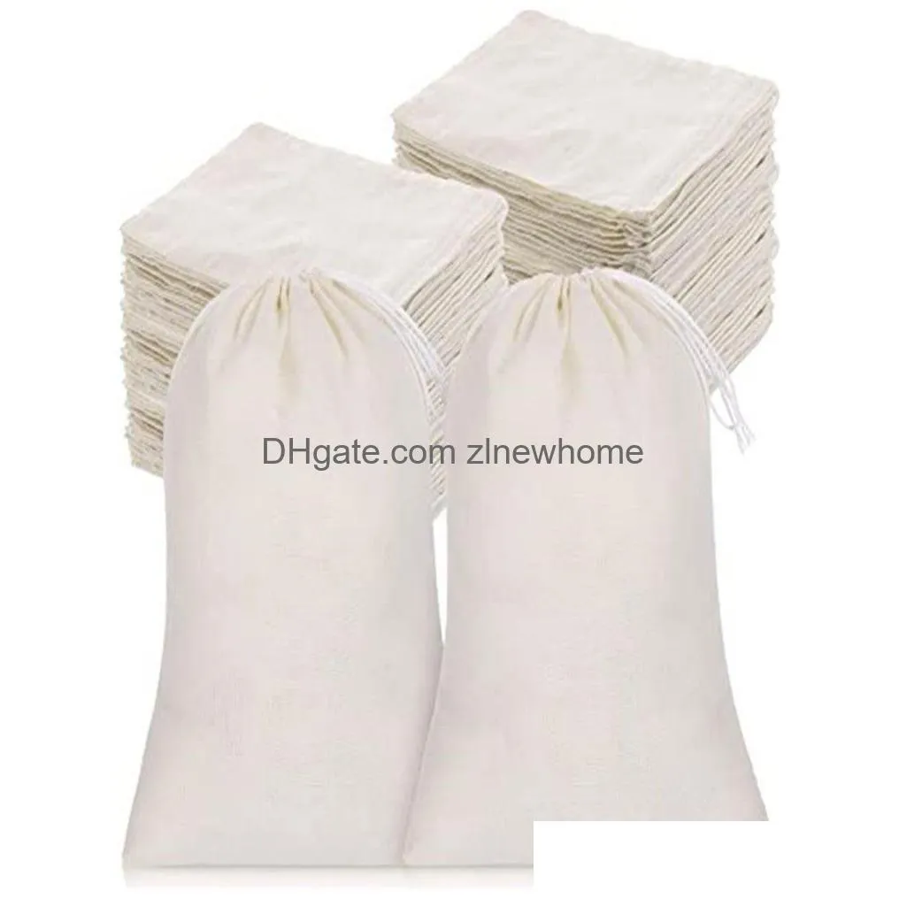 muslin bags burlap bag drawstring sachet multipurpose for tea jewelry wedding party favors storage