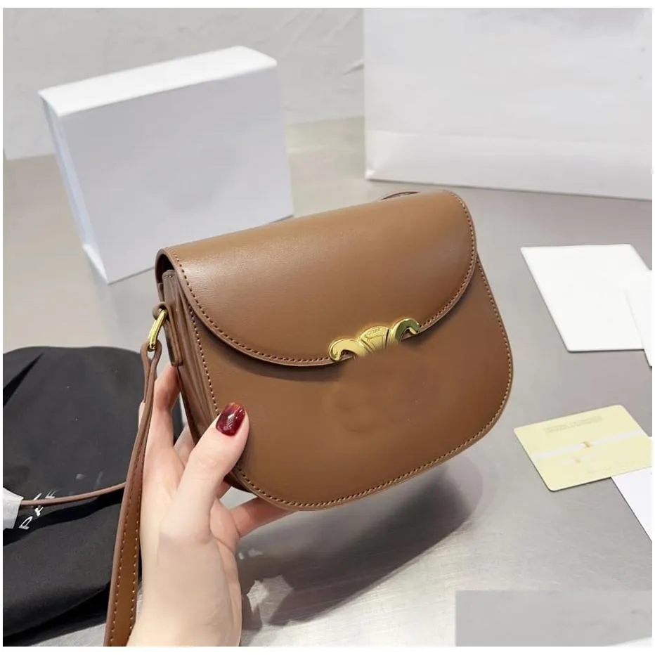 designers bag triomphe smooth cowhide bag women teen cuir handbag golden chain shopping bags lady wallet luxurys crossbody bag real