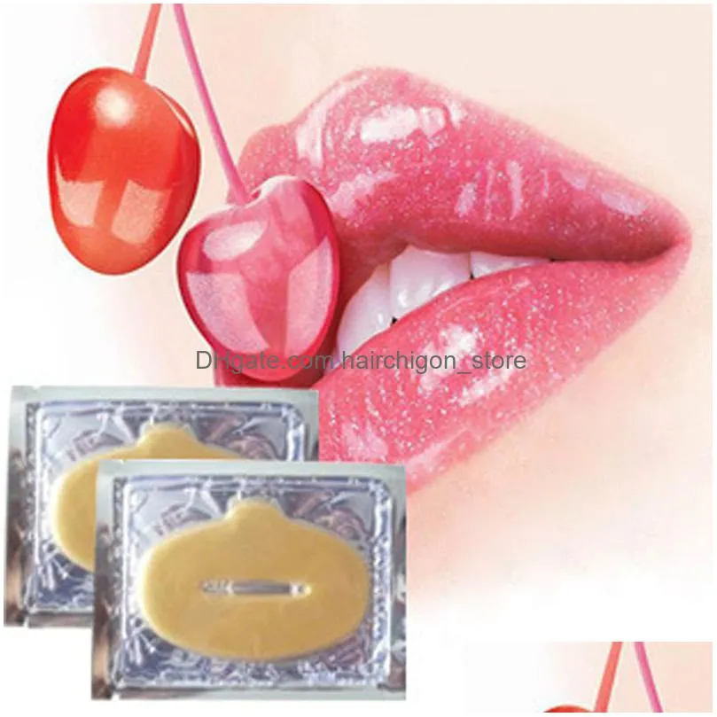 collagen crystal lip mask lip oil care hydratinges repair lines moisturing nourishing lips plumper enhancement gel pad 50pcs