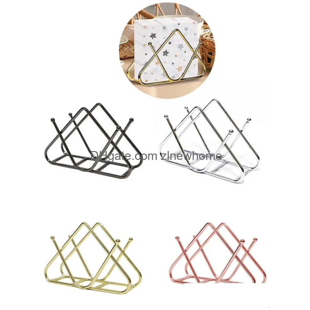 napkin holder for table standing metal tissue dispenser stand for kitchen countertopfor home restaurant decor xbjk2212