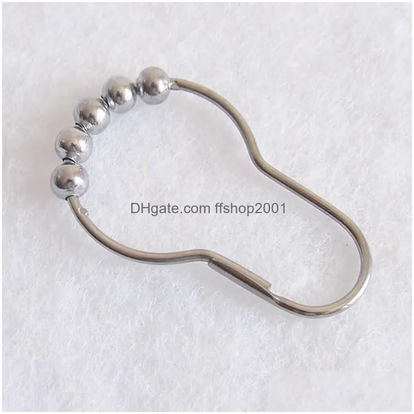 stainless steel curtain hooks durable shower curtains hooks rings home el bath toilet supplies