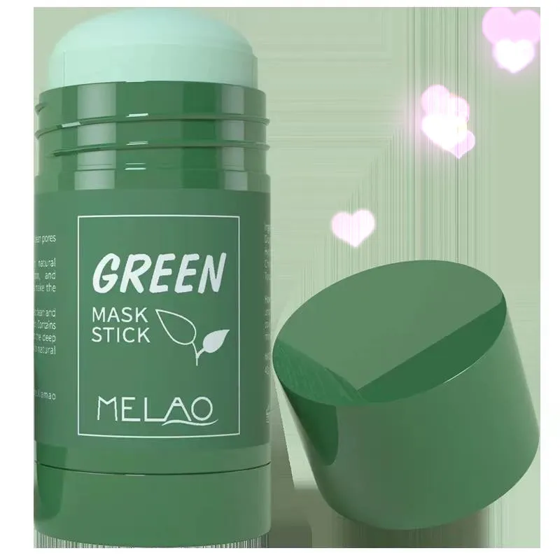 Mererke_Pretty Green Tea Clay Face Mask Stick Oil Control Anti-Acne 40ml Mererke