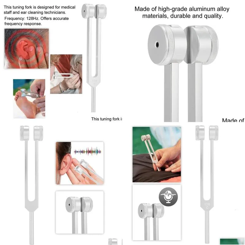 other health beauty items 128hz aluminum alloy tuning fork instrument tuning diagnosis for sound repair vibration treatment tools health therapies