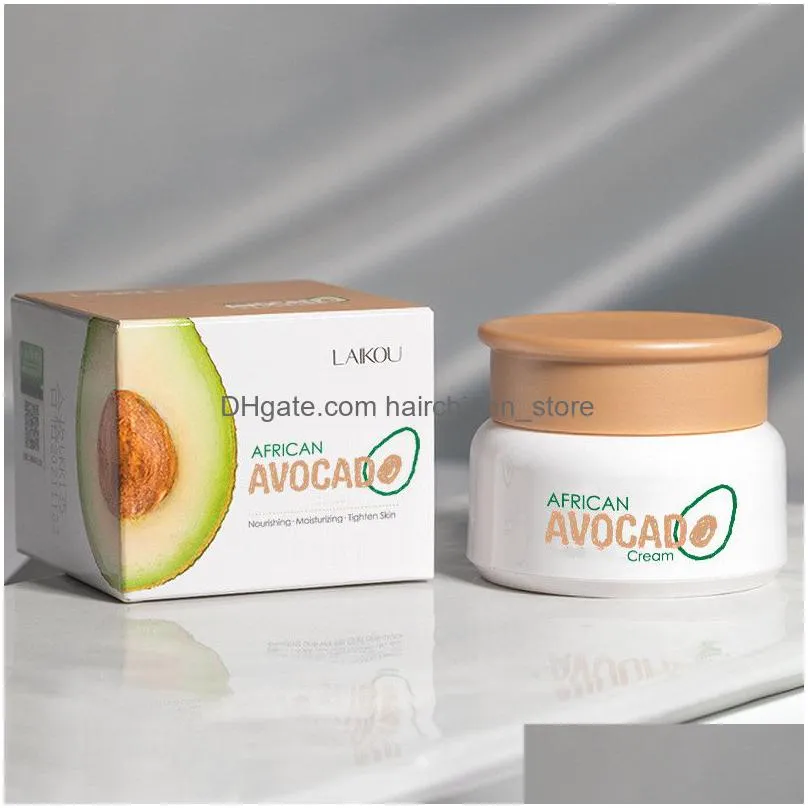 laikou avocado face day cream herbal repair whitening deep moisturizing nutritious easy to absorb skin care treatment 6pcs