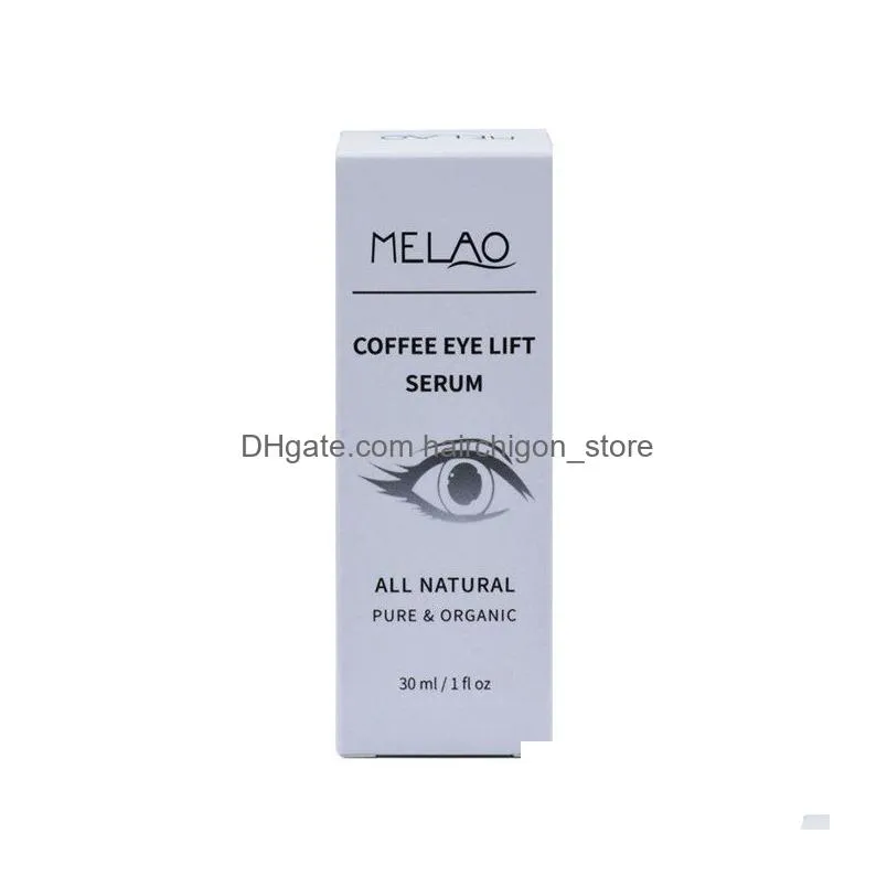 melao pure natural organic coffee moisturizer eye lift serum dark circles eye care essence face skin care cream