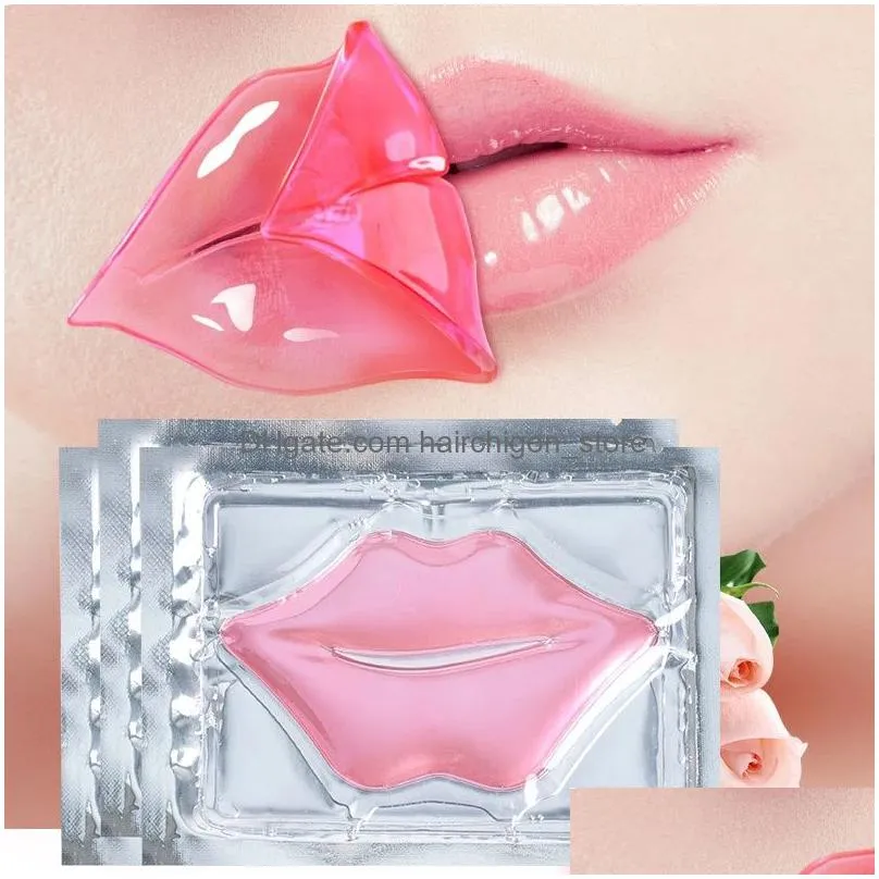 collagen crystal lip mask lip oil care hydratinges repair lines moisturing nourishing lips plumper enhancement gel pad 50pcs