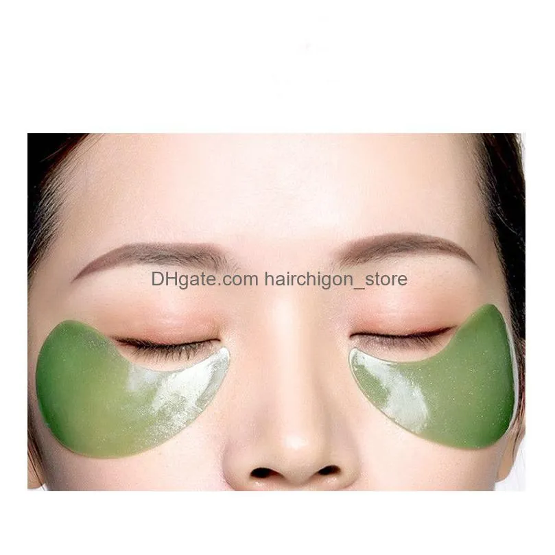 collagen eye mask care natural seaweed green algae and caviar moisturizing gel eyeses remove dark circles anti age bag skin