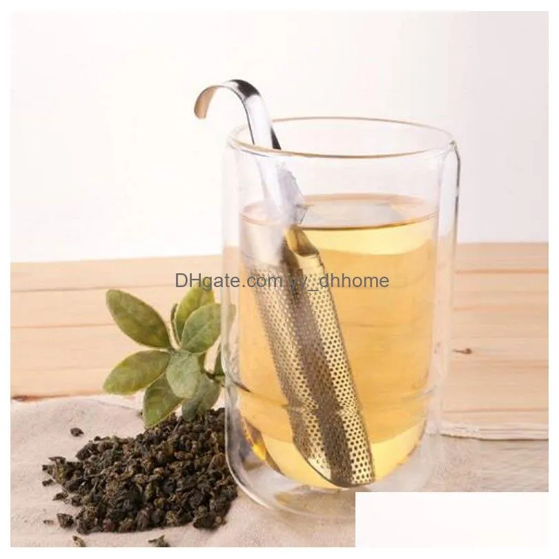 stainless steel tea infuser creative pipe design metal tea strainer for mug fancy filter for puer tea herb teas tools accessories