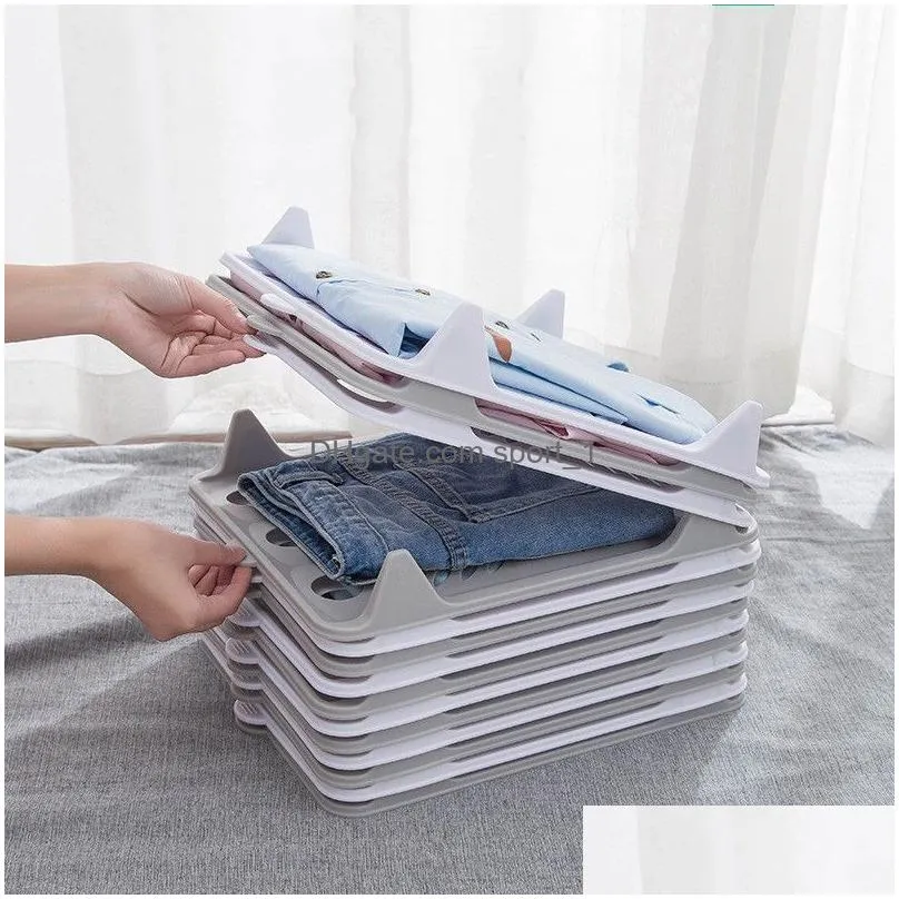 clothes folding board plate stack dressbook sweater shirt storage boards plastic laundry storage organizer racks small size