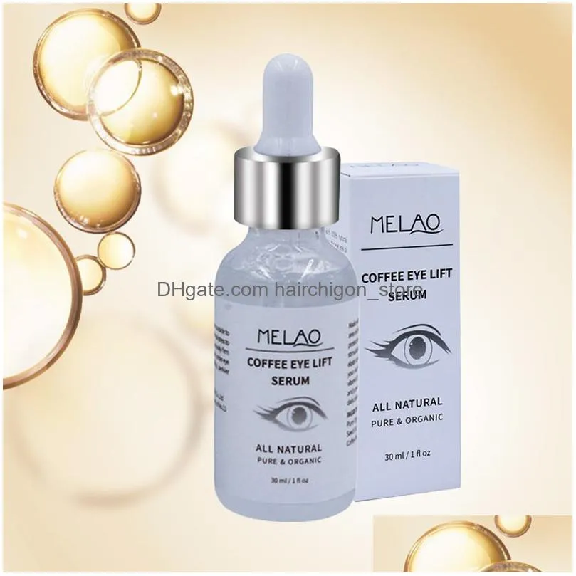 melao pure natural organic coffee moisturizer eye lift serum dark circles eye care essence face skin care cream