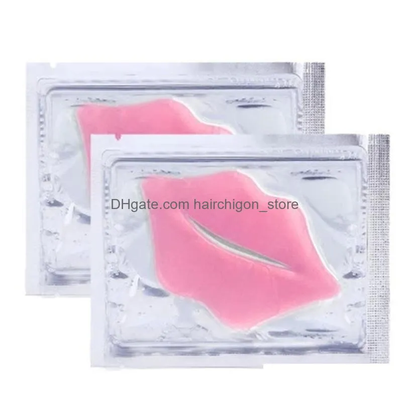 collagen crystal lip mask lip oil care hydratinges repair lines moisturing nourishing lips plumper enhancement gel pad 50pcs