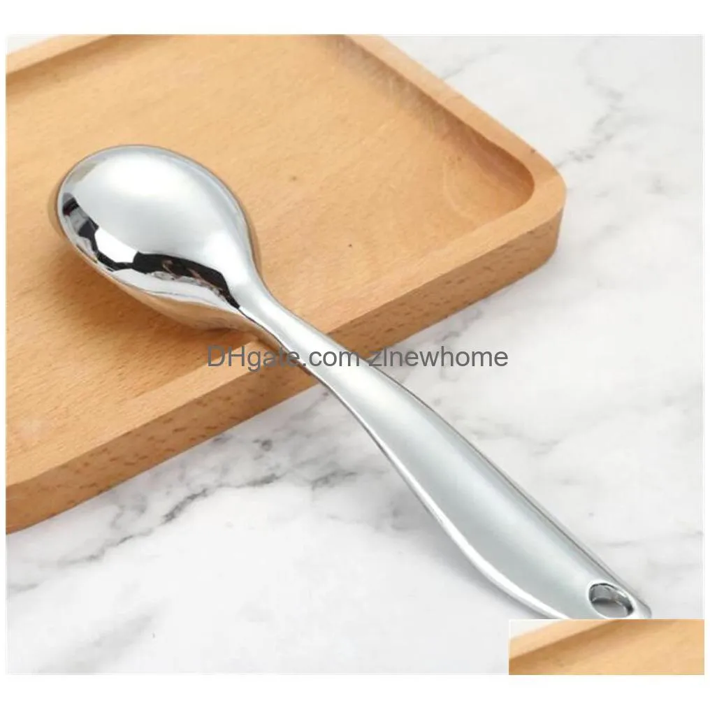 spoons ice cream scoop easy grip handle heavy duty icecream scoop with non-slip xb1