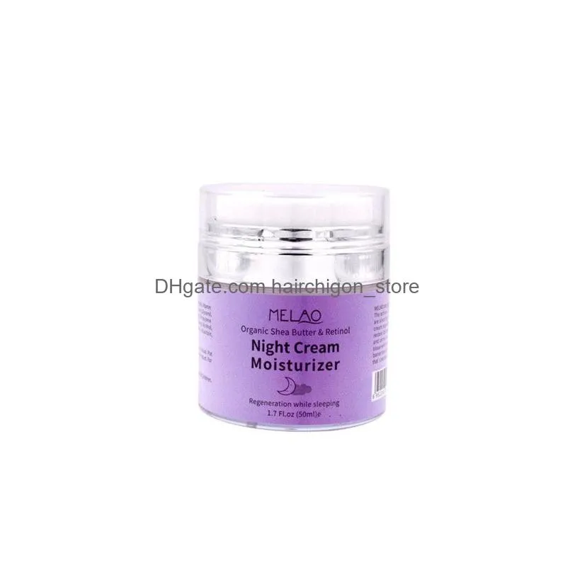 high quality melao night cream organic retinol moisturizer nourishing night cream hyaluronic night retinol cream 50g