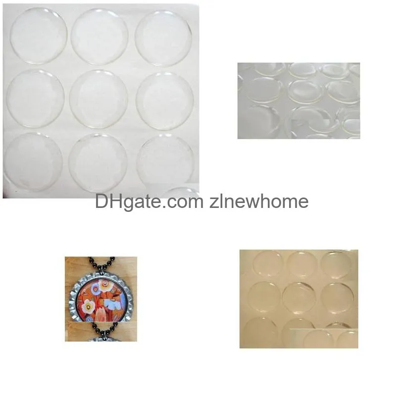 1 inch circle clear epoxy sticker for diy jewelry 3d dome circle stickers