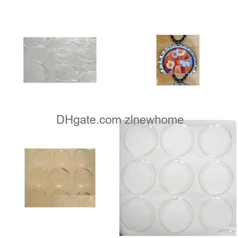 1 inch circle clear epoxy sticker for diy jewelry 3d dome circle stickers