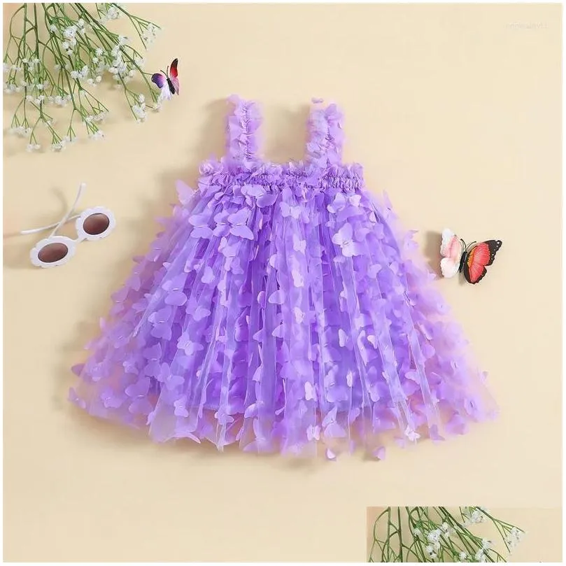 girl dresses baby girls sleeveless sling dress infant princess lovely summer 3d butterfly sweet toddler boutique clothing