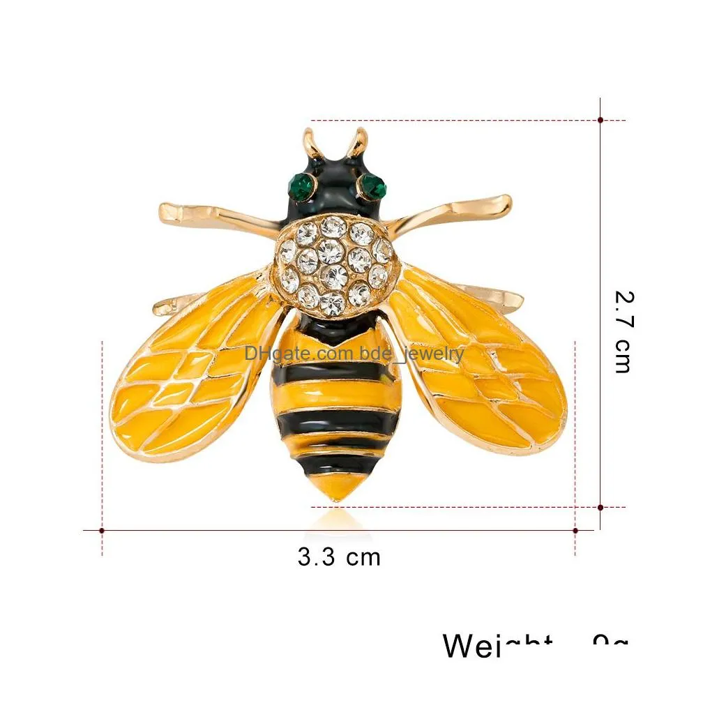 2021 multi color enamel ainmal brooches for women peacock bee butterfly hedgehog owl flamingo parrot crystal brooch pins fashion jewelry