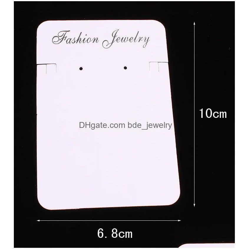 200pcs white and beige women men necklace necklaces jewelry packaging display cards in bulk