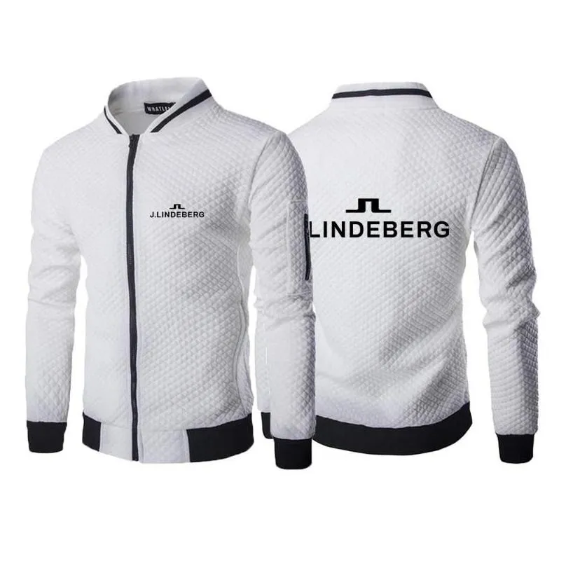 mens hoodies sweatshirts 2021 print lindeberg golf solid padded windbreaker jacket men sportswear casual handsome harajuku warm