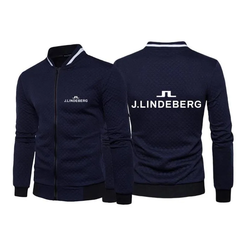 mens hoodies sweatshirts 2021 print lindeberg golf solid padded windbreaker jacket men sportswear casual handsome harajuku warm