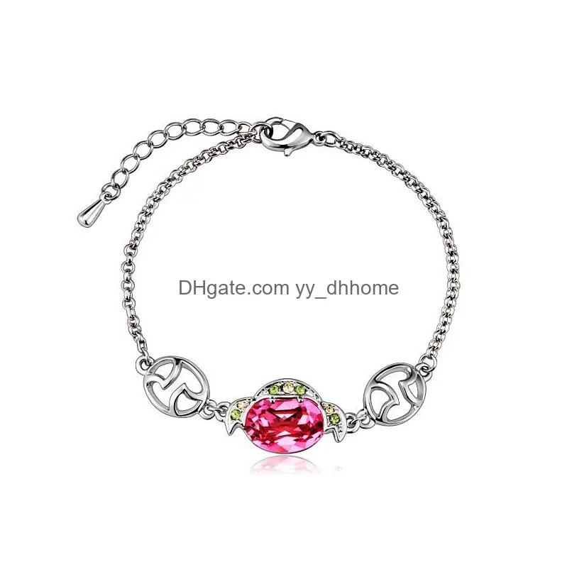  12 constellations crystal charm bracelets retro bracelet bangles for women european bracelet fashion jewelry
