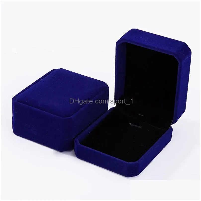 dhs velvet jewelry boxes for only pendant necklaces wedding jewelry cases gift packaging display in bulk