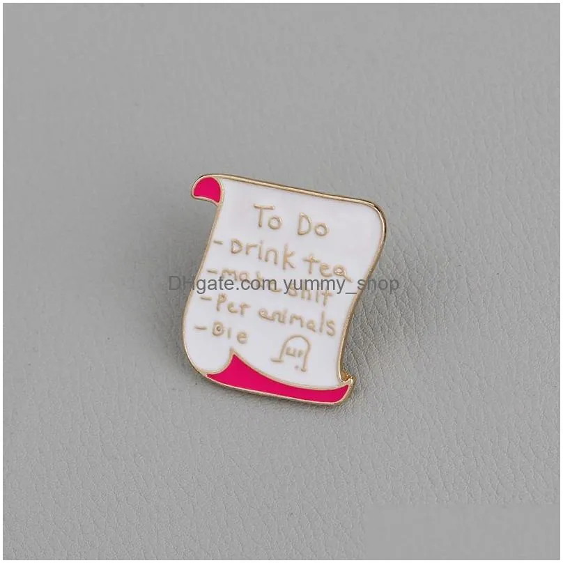 2018 cute enamel books brooches women men bookstore reel creative cartoon pins badge for children fashion jewelry gift