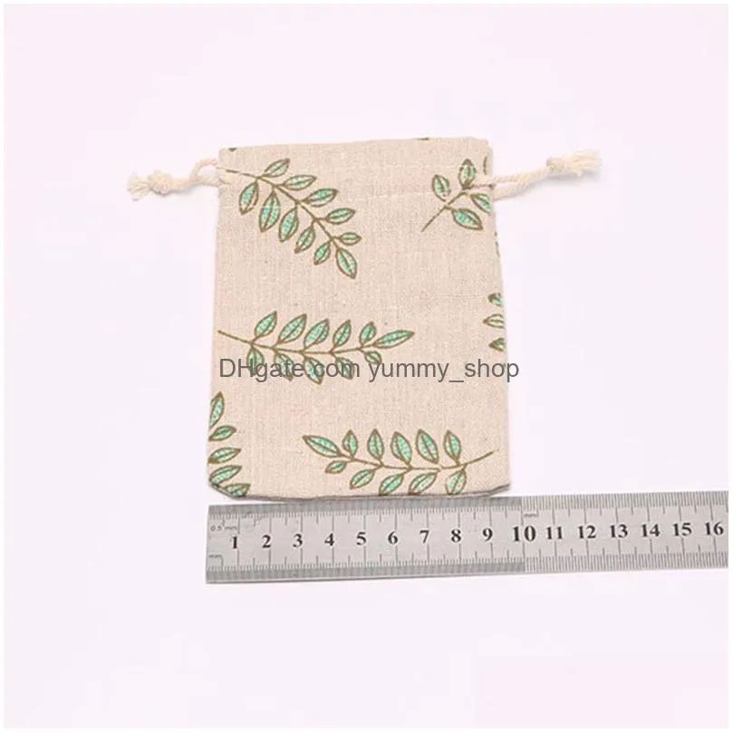  cotton drawstring bags jewelry pouch gift bag wedding and festivals packaging decoration favor holder 10x13cm/13x17cm